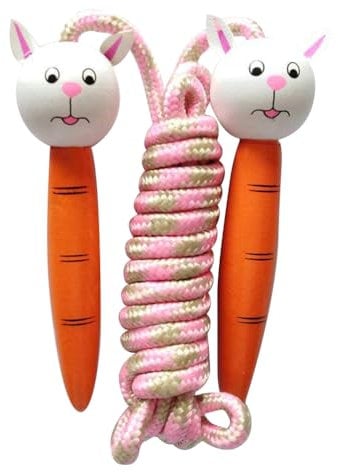 Abaodam Skipping Rope Kids 2M - Adjustable sports Rope fitness Rope animal skipping rope toy Jump rope for Exercise Fitness - School Sport Activity Skipping Rope for Girls Boys Jump Rope Easter