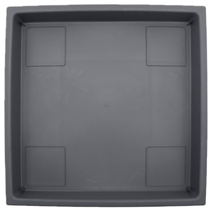 The HC Companies Sottovaso quadrato, grigio caldo, 28 cm