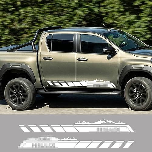 Autotür-Seitenstreifen zum Aufnehmen von Aufklebern, für Toyota Hilux Vigo Revo Truck Graphics Mountain Decor Covers