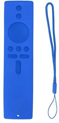 Funda protectora de silicona para mando a distancia, funda de silicona antideslizante para Xiaomi Mi Box S, para Xiaomi Mi Box S 4K, para Xiaomi Mi TV Stick(azul)
