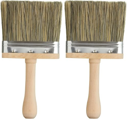 ProDec 4 inch Professional Dusting Brush for Surface Cleaning and Preparation For Painting Ideal for Curved and Moulded Surfaces including Skirting Board and Architrave, 4 100mm (Pack of 2)