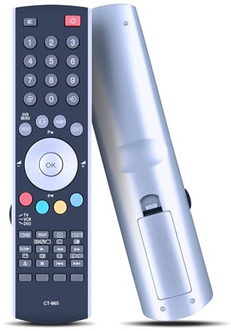 GOUYESHO Télécommande de Rechange CT-865 pour Toshiba TV Regza 14VL44 15V300P 15V300PG 15VL34 15VL54G 15VL56 15VL56B 26A3001 26EL66Z 26WL65G 26WL66Z 32A2900 Pixels. 32A3000PG Télécommande Toshiba