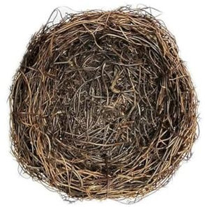 MRYHAHA 10–15 cm Ostern, künstliches Vogelnest, natürliches Rattannest für die Aufbewahrung von Ostereier, Osterdekoration, Bastelbedarf, 1 Stück – 12 cm