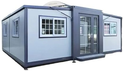Casa Prefabbricata Pieghevole Portatile Espandibile Mobile 20x20ft - Per Hotel, Cabina, Ufficio, Guardia, Negozio, Villa, Magazzino - Everyday-Need Casa