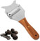 Anseom Tartufo Affetta,Affettatrice per Cioccolato Regolabile con Manico in Legno Affetta per Formaggio Affettatartufi in Acciaio Inox per Chocolate, Tartufi, Verdure e Formaggi