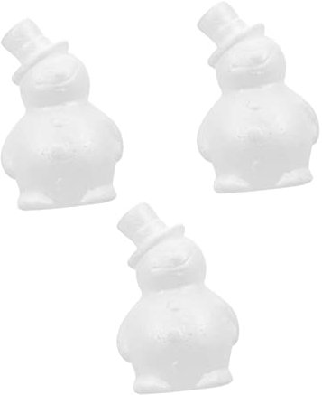 DIYEAH 3pezzi Schiume Forma di Pupazzo di Modelli di Pupazzo di Fai da Te Decorazioni Natalizie di Materiale Fai da Te per Progettazione di di Schiume per Dipingere