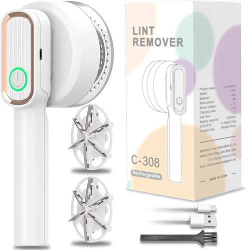 GBARAN Lint Remover Automatic White Plastic