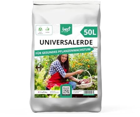 Best For Home Universalerde | Universalerde 50l | Torffreie Universalerde | Torffreie Gemüseerde | Universalerde für Hochbeete | Bio Universalerde | Universalerde für Balkonpflanzen