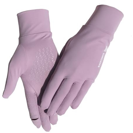 CAMSTIC Damen-Fahrhandschuhe mit LSF 50+, dünn, Sonnenschutz, Touchscreen, Flieder, X-Small-Medium
