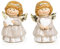 Logbuch-Verlag 2 kleine Engel Schutzengel Weihnachtsengel mit Herz & Stern Geschenk Kinder Freunde Kollegen Weihnachten 7,5 cm