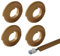 Xafrstyu Cable Trunking Kit, Electrical Cable Trunking with Self Adhesive, Trunking for TV Cables, Decorative Self-Adhesive Cable Cover (4M,Brown)
