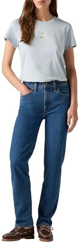 Levi's 724 High Rise Straight, Vaqueros Mujer, Mosey Mid Stone, 25W / 32L