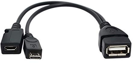 3 Mostrar El Puerto LAN O Stick Adaptador USB Fire OTG Cable Fire para 2ND 3USB TV3 HUB HDMI Cable Rayo 3 A 2 (Black, One Size)