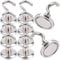 Aenienoe 10 Pack Heavy Duty Magnets Hook for Hanging Magnetic Hooks 32kg Strong Magnet with Hook for Cruise Cabin Kitchen Fridge Classroom Office Camping 32mm（1.26in） Silver
