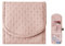Bieiyhe Schmuckrolle für Reisen Leder Pu, Faltbare Reise Schmuck Organizer Taschen, Schmuckaufbewahrung Travel, Schmuckrollen Tragbare Schmucktasche Klein für Ohrring Ringe Halsketten Uhren -Rosa