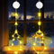 OUILA Weihnachtsbeleuchtung Weihnachtsdeko, Schneemann & Weihnachtsbaum Leuchtsterne Weihnachten mit Saugnäpfe & Timer Fensterdeko Weihnachten Beleuchtet Lichterkette Fenster Weihnachten (Warmweiß)