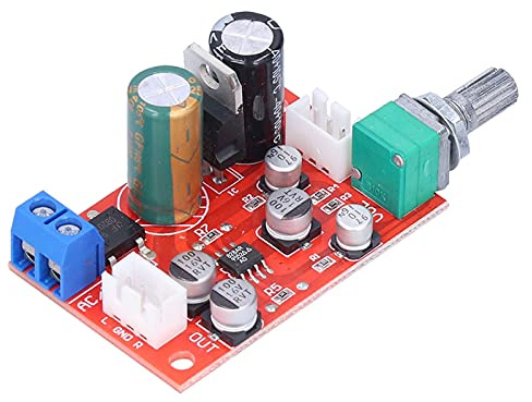 AD828-Verstärkerplatine, Subwoofer-Verstärker mit Lautstärkepotentiometer, für Einzelleistungsverstärker, Unendliche Kondensatoren mit Gleichrichterbrücke, SMD-Technologie