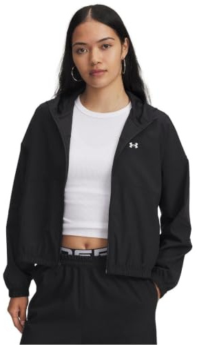 Under Armour Damen Rival Woven Hooded Jacket Sweatshirt (1er Pack)