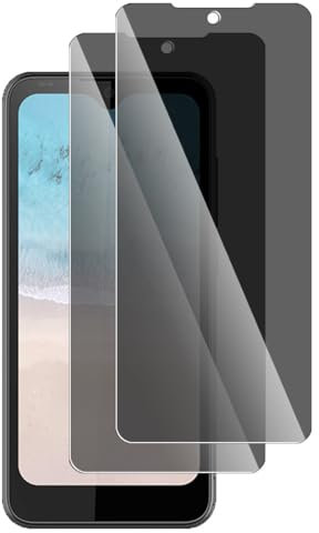 KARYLAX - Protezione schermo anti-spia, in vetro flessibile, antigraffio, protezione privacy per smartphone wiko T60 (2 pezzi)