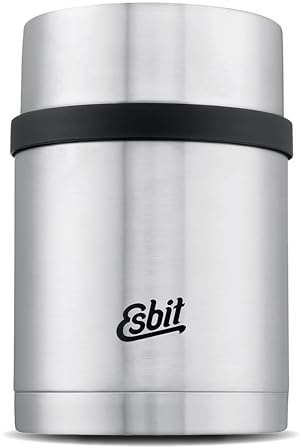 Esbit Thermobehälter Sculptor für Essen - Warmhaltebehälter 750 ml in Edelstahl - aus Edelstahl für warme und kalte Speisen