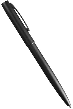 Rite In The Rain Metal Clicker Pen, metal Flat Black Barrell Writes on Wet Paper and upside down in temperature from -30 F up to 250 F