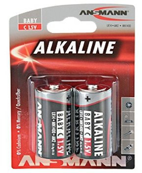 XCell Performance Alkaline LR14 Baby C batteria (due pezzi, in blister di cartone, prestazioni ottimali, alta densità di energia, lunga durata) 115355