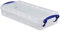 Really Useful Box 6 x Aufbewahrungsbox 0,55 Liter inkl. Deckel - transparent