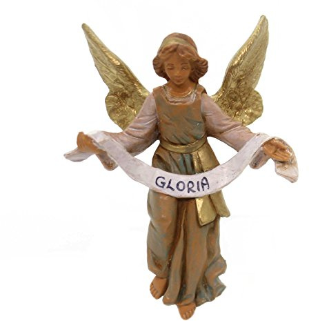 Fontanini by Roman Inc., Gloria Angel, 5 Holy Family Collection, Nativity Figure and Accessories, Hand Sculpted and Painted