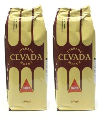 Delta Roasted Ground Barley Coffee Substitute Orzo Cevada Caffeine Free 250g (Pack of 2) by N/A