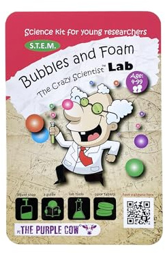 The Purple Cow Crazy Scientist LAB Bubbles And Foam Science Kit