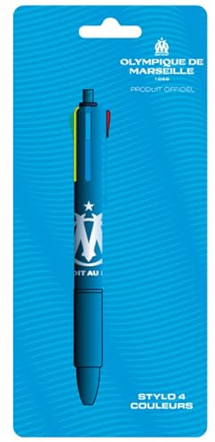 OLYMPIQUE DE MARSEILLE Stylo 4 couleurs OM - Collection officielle
