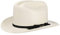 Stetson Open Road 6X Western Strohhut Herren - Made in USA - Cowboyhut aus Stroh - Sonnenhut mit Ripsbandgarnitur - Sommerhut mit Schleife - Frühjahr/Sommer cremeweiß 58 cm