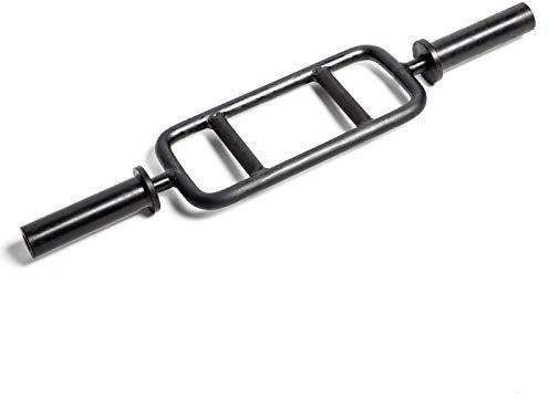 Strength Shop Olympia-Trizeps-Hantel, Schwarz-Zink überzogen - 9kg Hantelstange 86cm