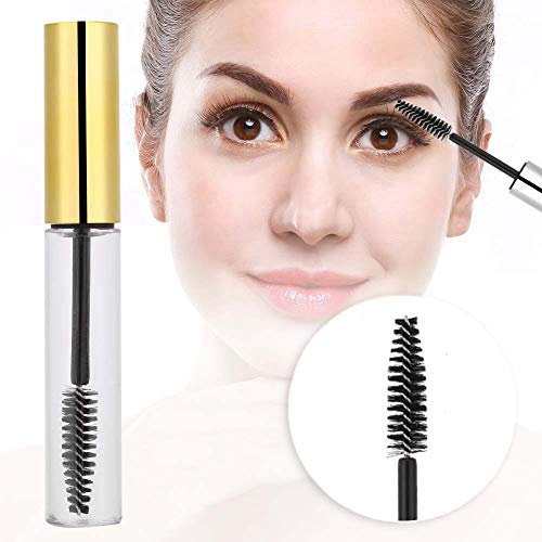 5 Farben 10ml Leere Mascara Tube mit Wimpernstab, Wimpern Wachstum Öl Tube Container Mascara Flasche Nachfüllbar DIY Container Mascara Pinsel (1#)