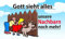 Fanshop Lünen Fahne - Flagge - Gott Sieht Alles - unsere NACHBARN noch mehr - 90x150 cm - Hissfahne mit Ösen - Hißfahne - Hund - Kinder -