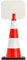UvV Flex Leitkegel 50 oder 75cm orange inkl. 1x Aufsteckschild mit Wunschtext z.B. Bitte Abstand halten (75 cm)