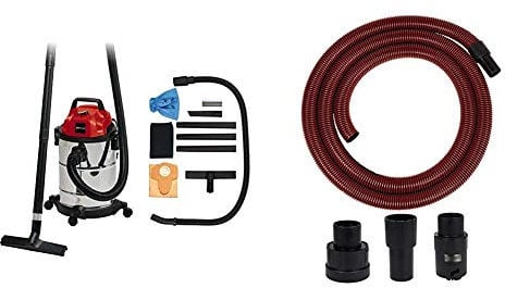 Einhell Nass-Trockensauger TC-VC 1820 S (1250 W, 20 L, Blasanschluss, Zubehörhalterung, inkl. Kombidüse Nass-/Trockensaugen, Fugendüse, Plastikschlauch 1,5m, 3tlg)