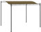 vidaXL Auvent de Parasol Tonnelle de Patio Chapiteau de Jardin Pavillon de Terrasse Auvent d'Extérieur Camping Pique-Nique 3x2,4 m Taupe 180 g/m²