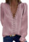 Coloody Camicette da Donna Camicia Scollo a V Camicia in Pizzo Tunica Camicette Eleganti in Chiffon Camicetta Estiva Tops(Rosa) XXL