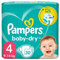 Pampers Baby Windeln Größe 4 (9-14kg), 30 Stück, Maxi, bis zu 12 Stunden Rundum-Auslaufschutz