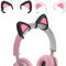 Jatour Niedliche Katzendekoration für Kopfhörer, Kätzchen-Ohr-Ersatz, personalisierbar, Silikon, Kopfmontage, Katzenohr-Headset