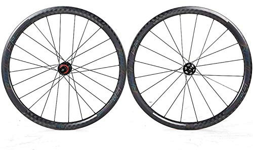 Fahrrad-Vorderrad-Hinterrad, 700C-Kohlefaser-Schnellspanner-Version Vier-Achsen-Scheibenbremse Geeignet für Fahrräder Fahrrad vorne und hinten W