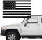 Rosixehird Amerikanische Flagge Aufkleber | Schwarz Autoaufkleber US-Flagge | Sonnenschutz, wasserdichter Aufkleber für Auto, LKW, Wohnmobil, SUV, Boot