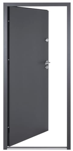 vidaXL Porta Ingresso Antracite 100x200 cm in Alluminio