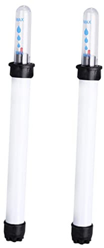 2 Stück Wasserstandsanzeiger, Wassermangel, Wasserstandsmesser, Gewächshaus-Füllstandsanzeige, Pflanzenfeuchtigkeitsindikator, Pflanzgefäße, Kunststoffpflanze, weiß, Hydrokultur