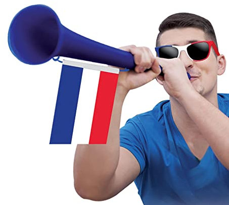 THE REPLICANT Vuvuzela mit Frankreich-Flagge/Maße: 36 x 5,5 cm