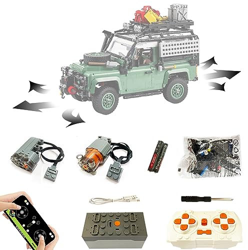 TETK für Lego 10317 Land Rover Defender 90 Klassischer Super Motor und Fernbedienung Upgrade Kit, Weihnachten, Kompatibel mit Lego 10317(Modell Nicht enthalten)