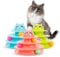 Albert Austin Interactive Cat Roller Toy for Indoor Cats Adult and Kitten Toy Smooth Round Edges Ball Toy Puzzle Exercise Funny Playful 3 Level Kitten Toy with 3 Colourful Balls Any Random Colour