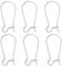Beebeecraft 1 Box 10Pcs 925 Sterling Silver Kidney Earring Hooks Earwire Connector 20mm Long French Ear wire for Jewelry Making DIY Earring Findings