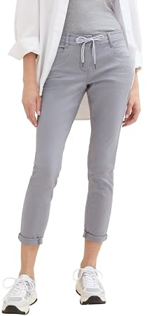 TOM TAILOR Damen Tapered Relaxed Hose mit Kordelzug